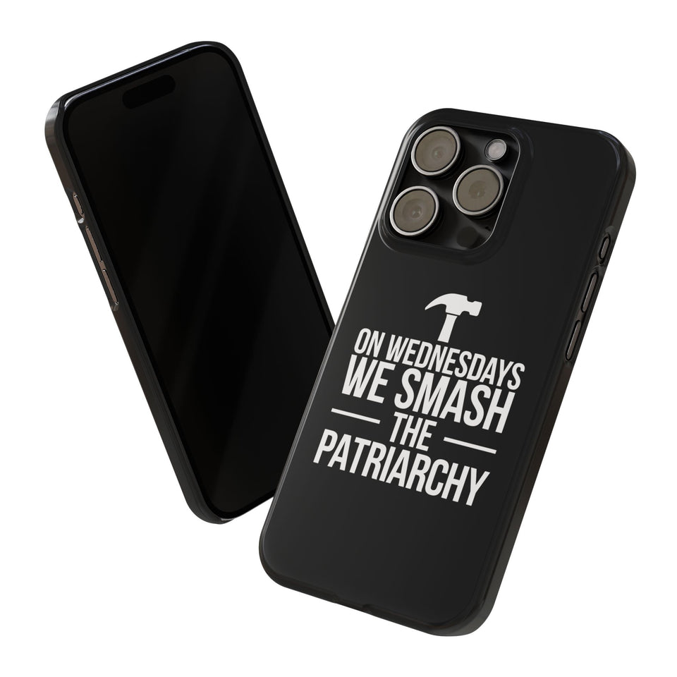 Premium On Wednesdays We Smash The Patriarchy iPhone Case | Feminist Gifts Slim Phone Cases