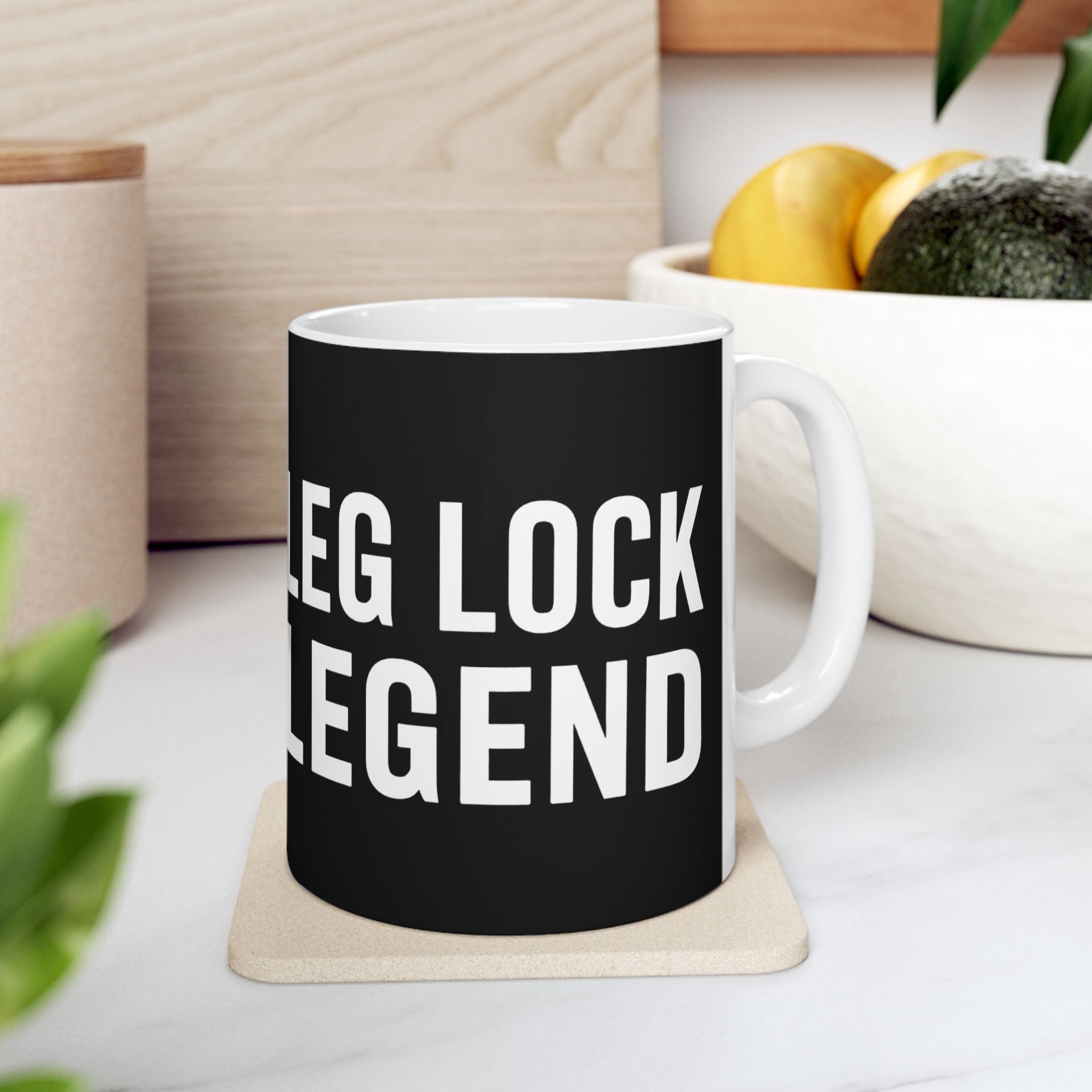 Brazilian Jiu Jitsu Leg Lock Legend BJJ Ceramic Mug | Brazilian Jiu Jitsu Gifts (11oz) Main image