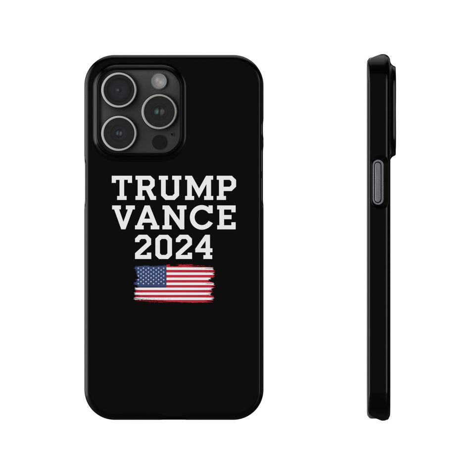 Premium Trump Vance 2024 iPhone Case | Donald Trump Gifts Slim Phone Cases