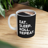 Brazilian Jiu Jitsu Eat Sleep Roll 2 BJJ Ceramic Mug | Brazilian Jiu Jitsu Gifts (11oz) Brazilian Jiu Jitsu Eat Sleep Roll 2 BJJ Ceramic Mug | Brazilian Jiu Jitsu Gifts (11oz)