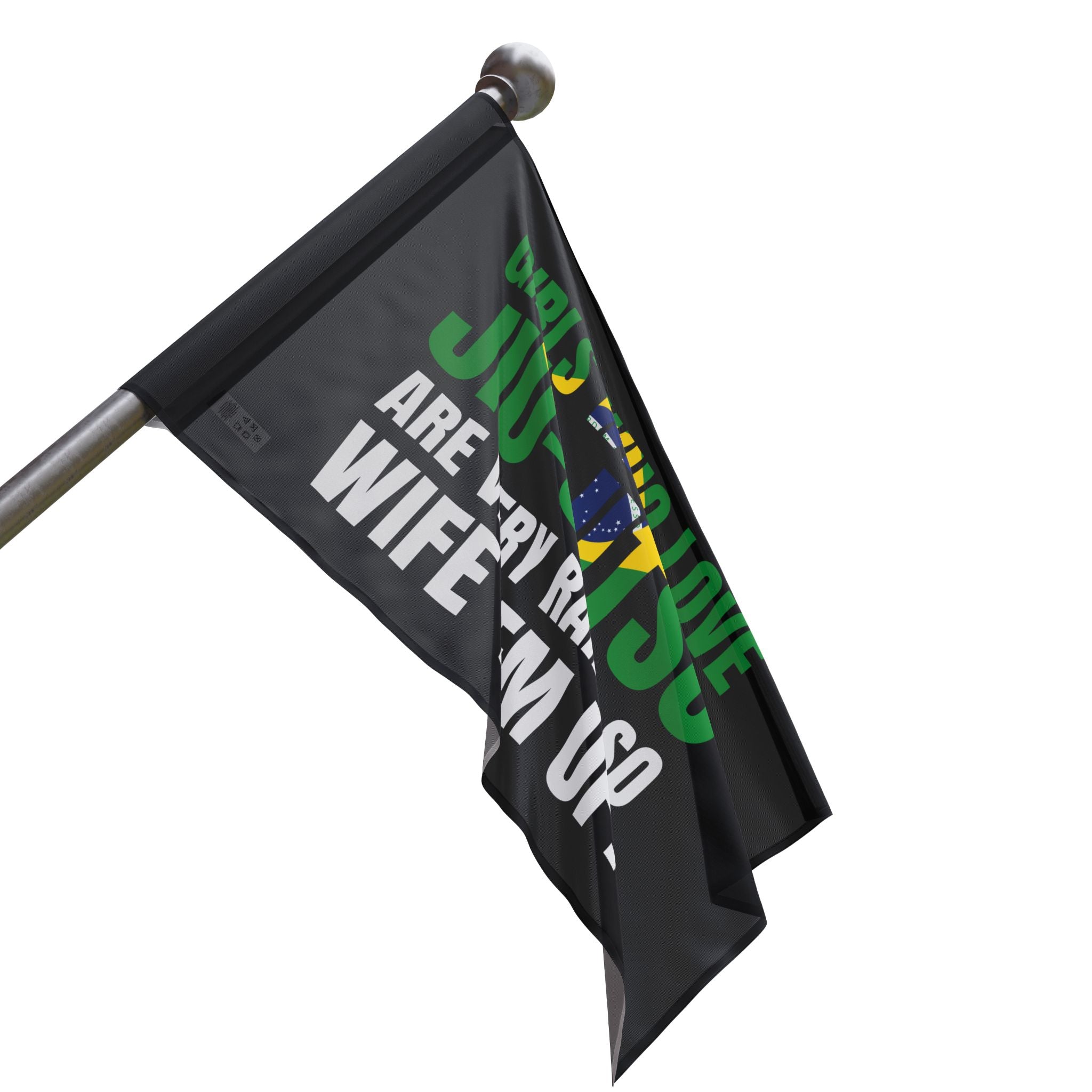 Brazilian Jiu Jitsu Girls Who Love Jiu-Jitsu Are Rare Flag Banner | BJJ Flag
