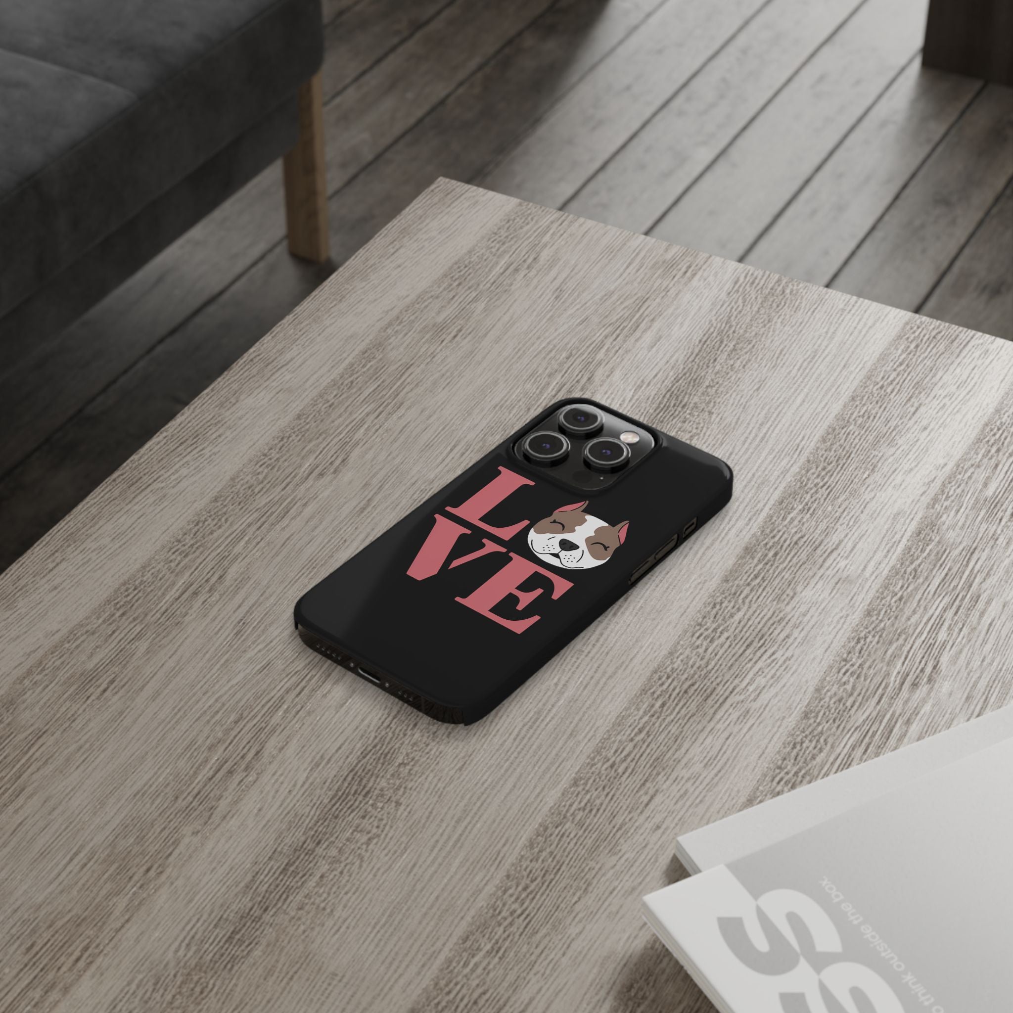 Premium Love Pitbulls iPhone Case | Pitbull Gifts Slim Phone Cases