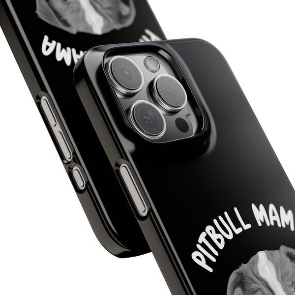 Premium Pitbull Mama iPhone Case | Pitbull Gifts Slim Phone Cases