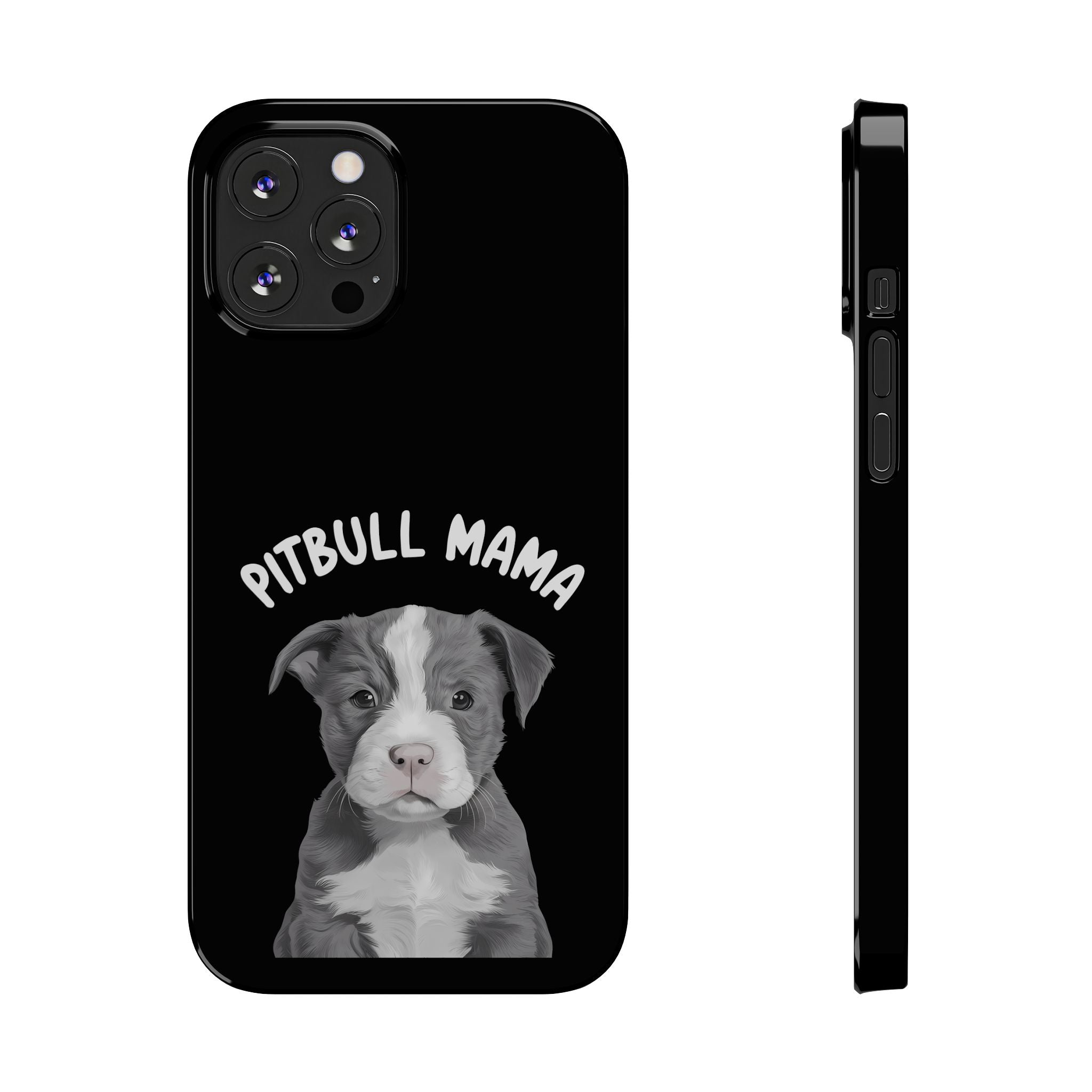 Premium Pitbull Mama iPhone Case | Pitbull Gifts Slim Phone Cases