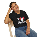 Penguin T-Shirt - I Love Penguins Shirt Penguin T-Shirt - I Love Penguins Shirt
