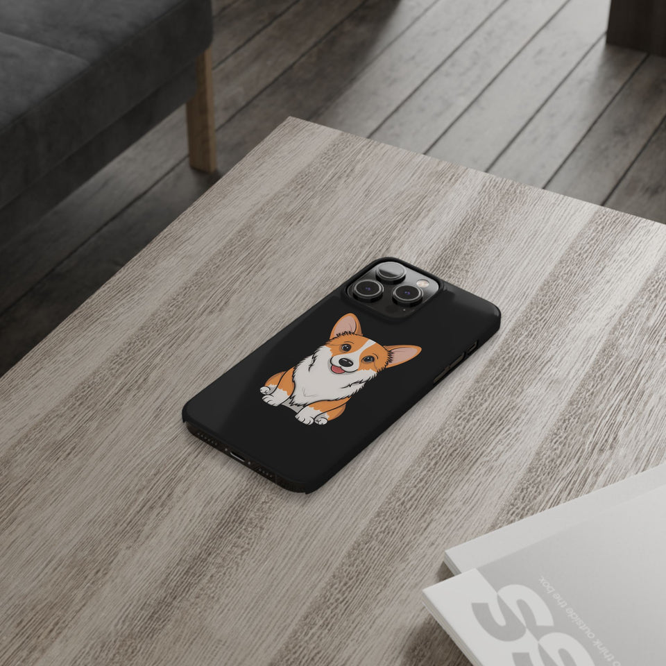 Cute Corgi Slim iPhone Case | Corgi Gift iPhone Case