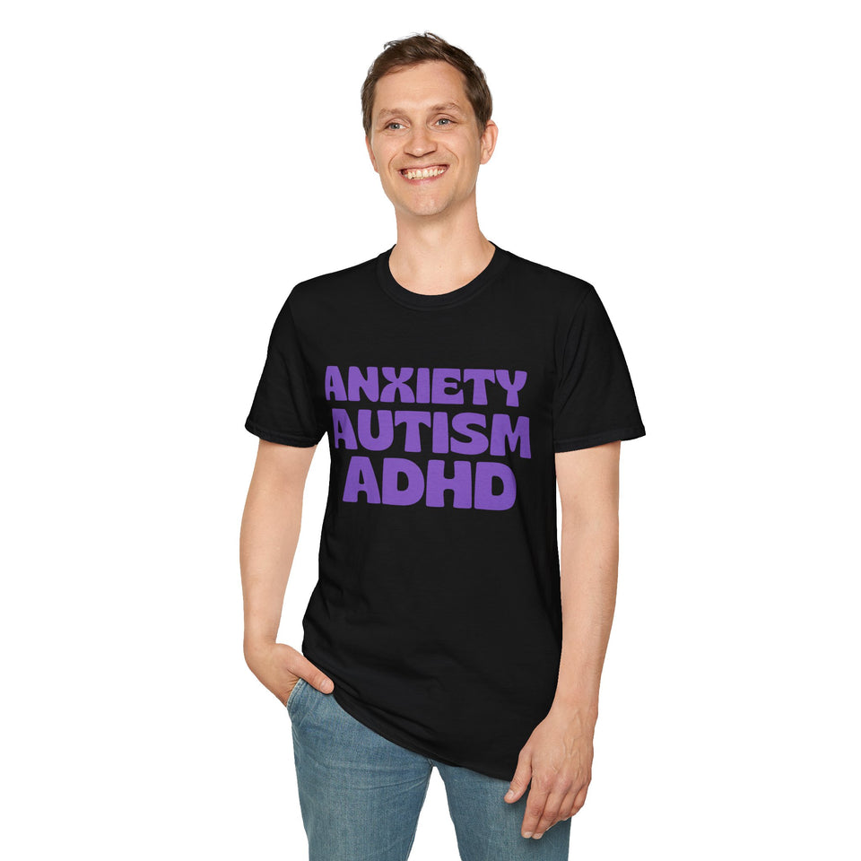 Anxiety Autism ADHD Awareness T-Shirt