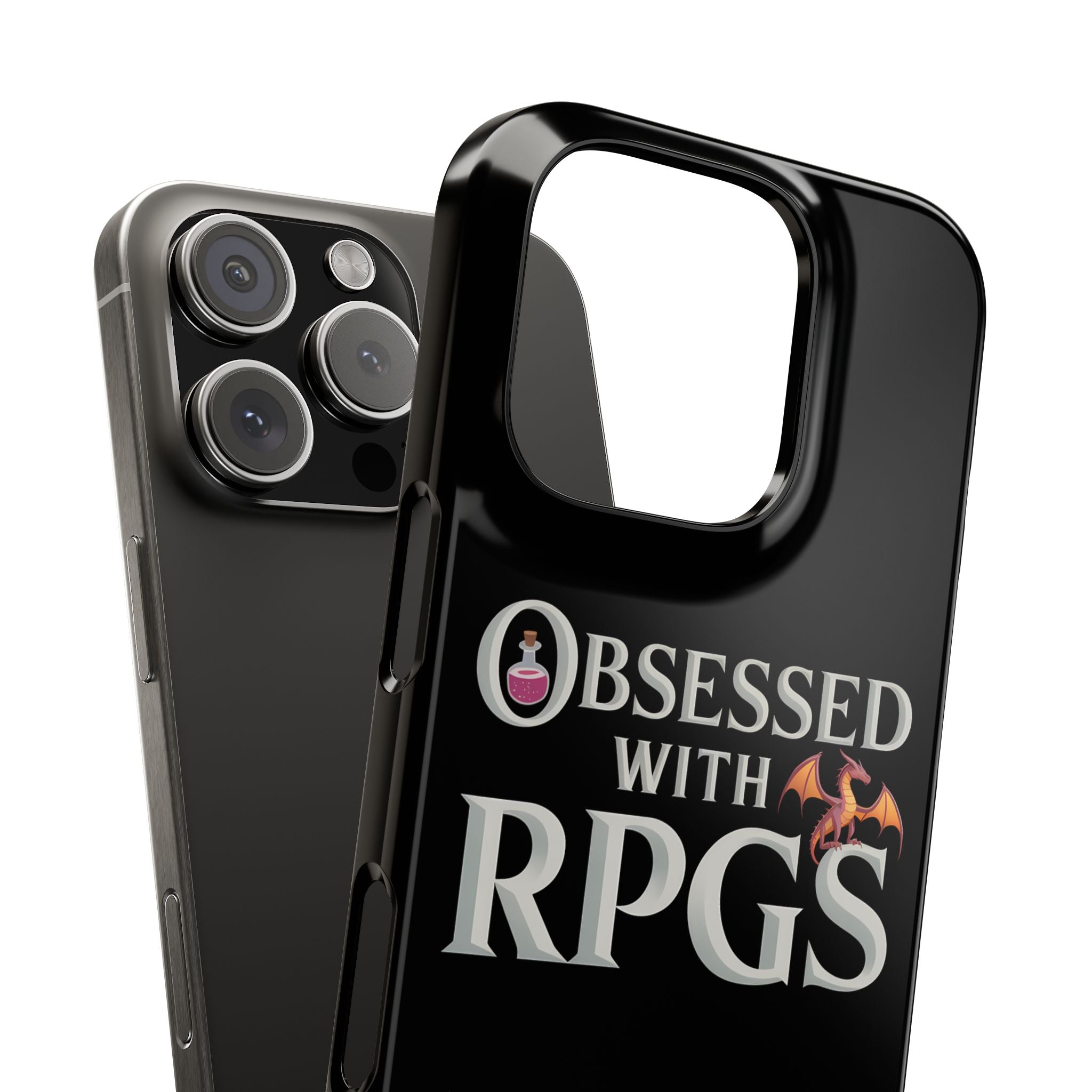 Premium Obsessed With RPGs iPhone Case | Fantasy Role Playing Game Slim Phone Cases