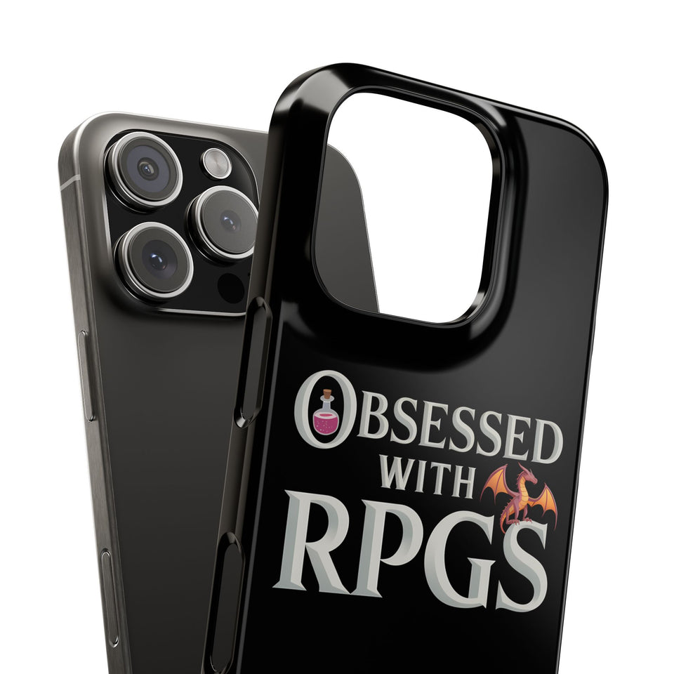 Premium Obsessed With RPGs iPhone Case | Fantasy Role Playing Game Slim Phone Cases