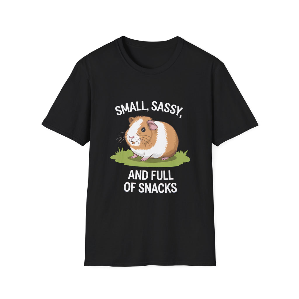 Guinea Pig T-Shirt - Small, Sassy, and Full of Snacks Cute Shirt