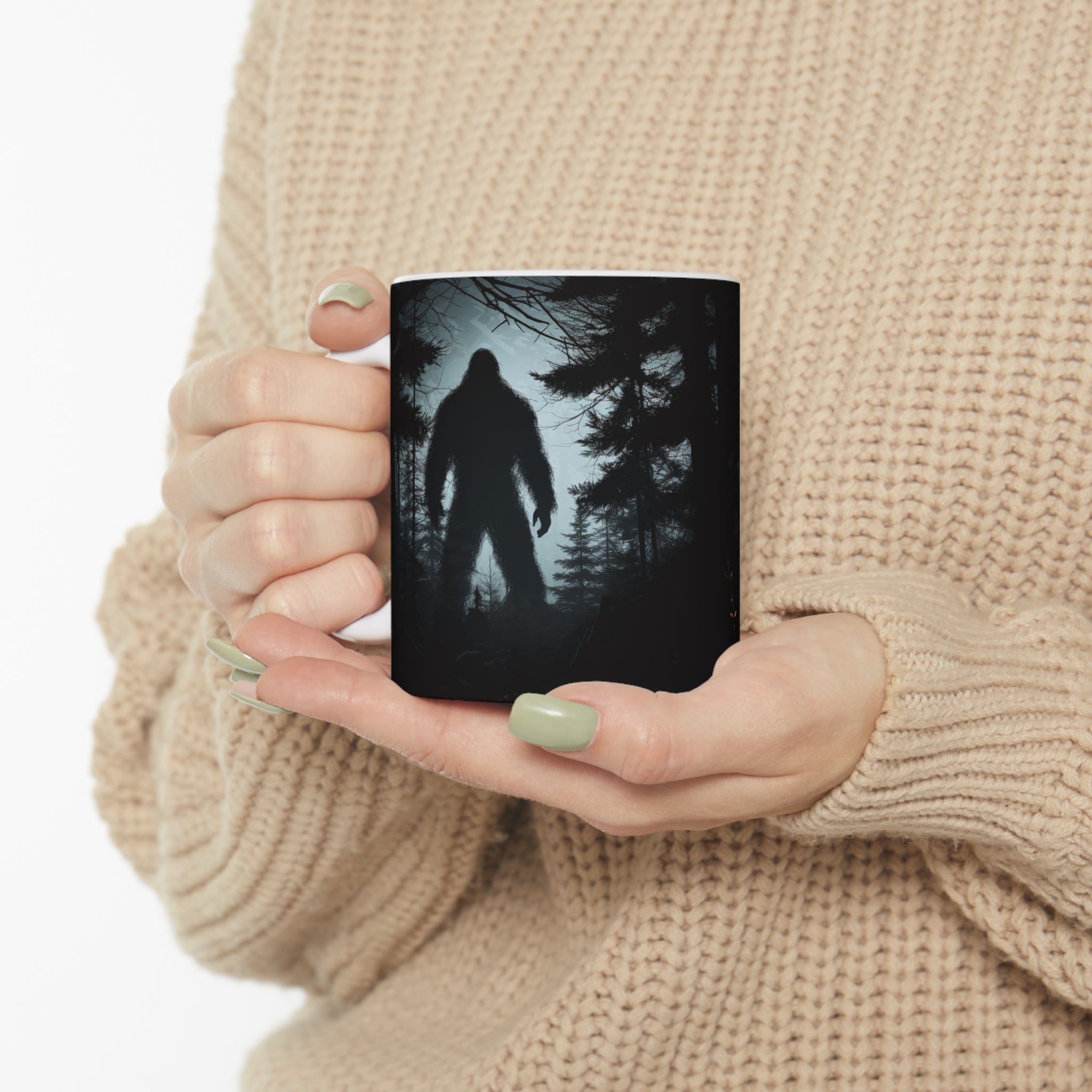 Bigfoot Mug | Bigfoot Gift | Sasquatch Abominable Snowman Ceramic Mug 11oz