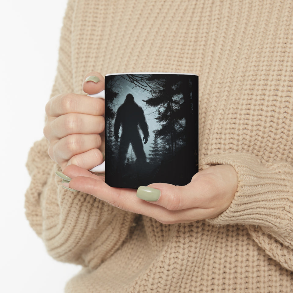 Bigfoot Mug | Bigfoot Gift | Sasquatch Abominable Snowman Ceramic Mug 11oz