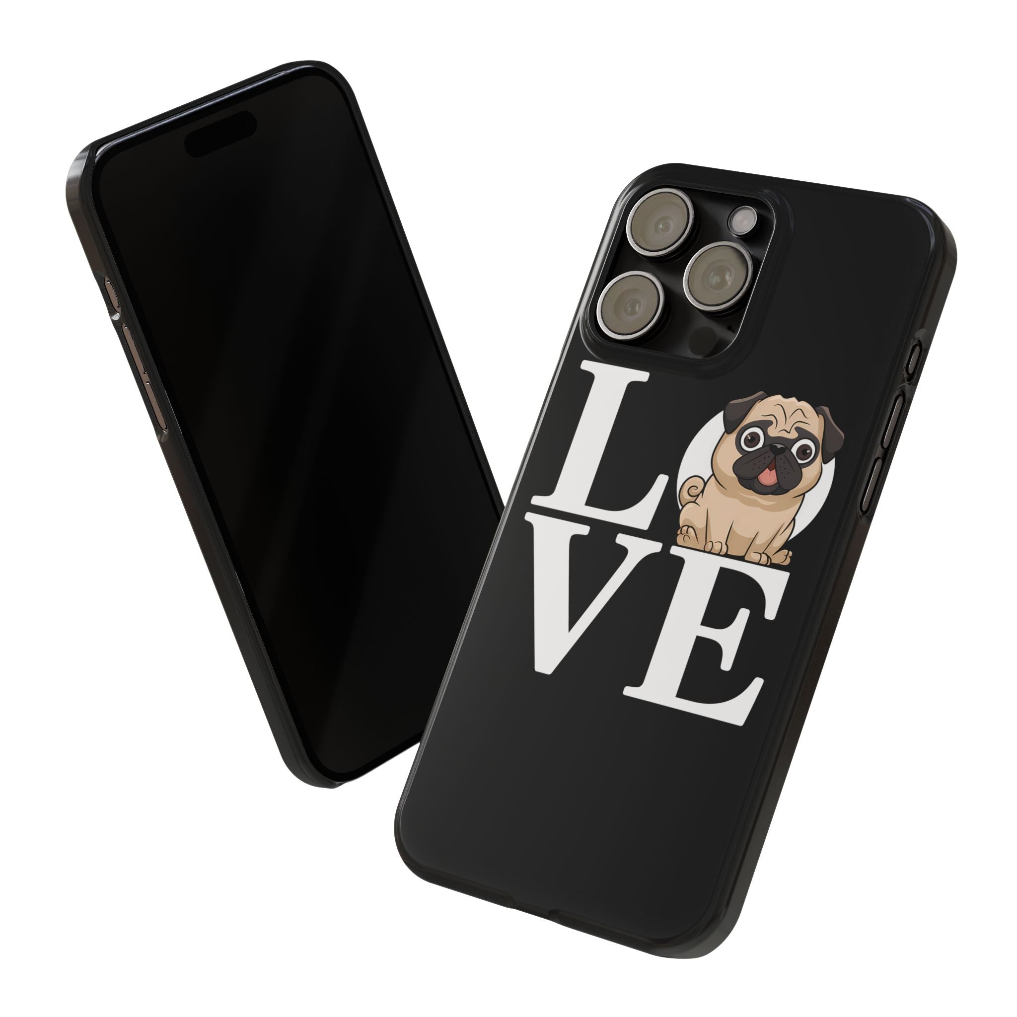 Love Pugs Slim iPhone Case | Cute Pug iPhone Case