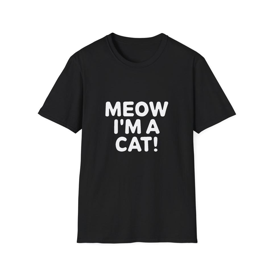 Funny Cat Halloween Unisex T-Shirt - Meow I'm A Cat Costume