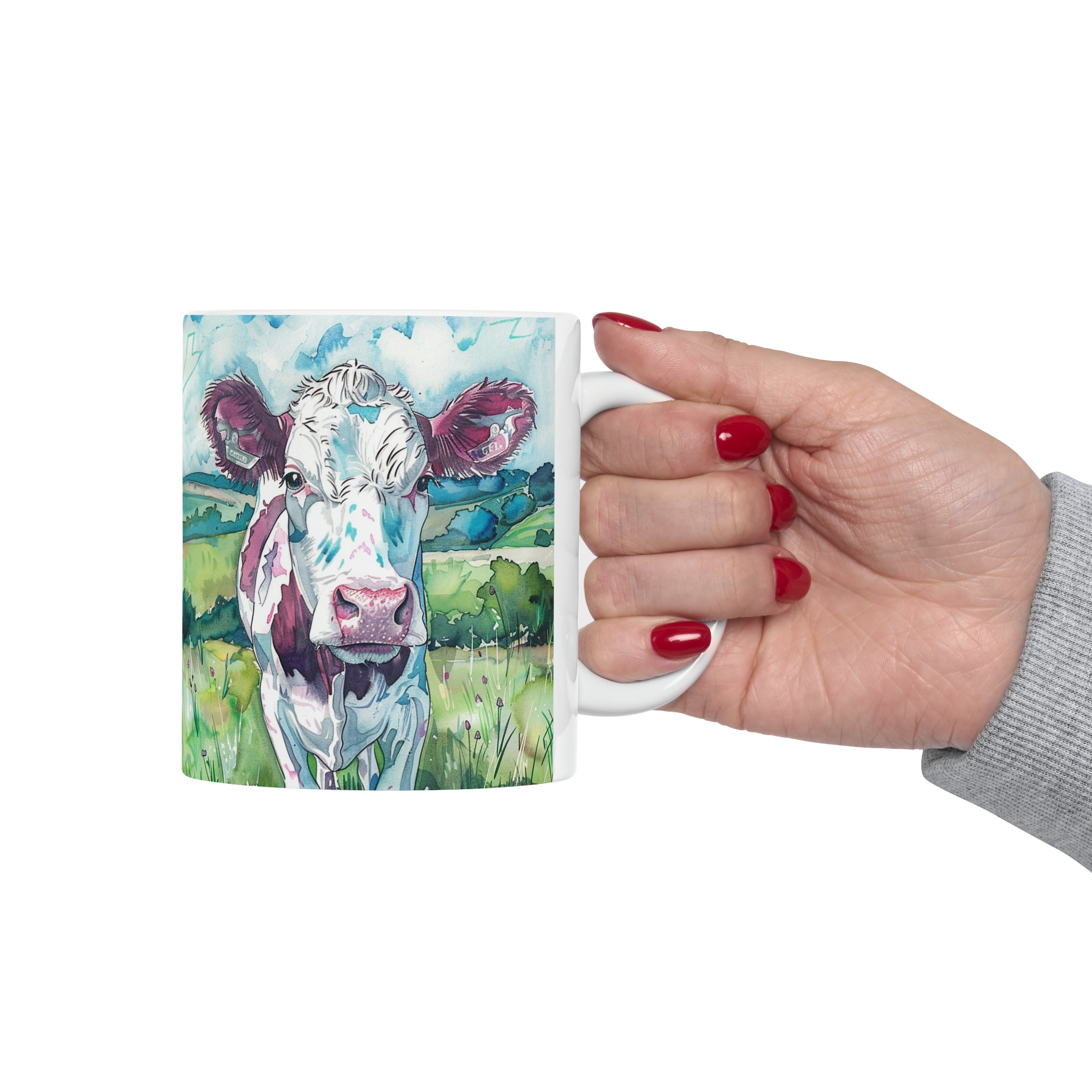 Cow Mug | Coffee Cow Mug | Cow Print Mug | Cow Presents | Highland Cow Mug 11oz
