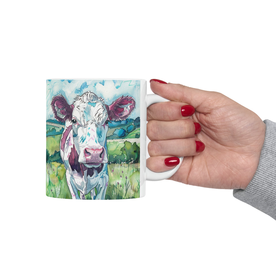 Cow Mug | Coffee Cow Mug | Cow Print Mug | Cow Presents | Highland Cow Mug 11oz