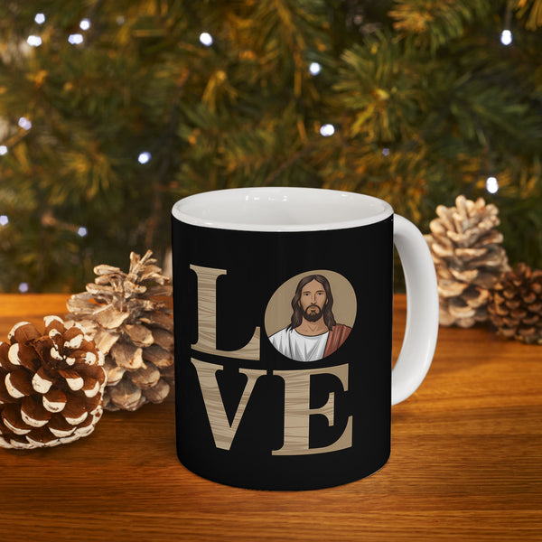 Love Jesus Ceramic Mug | Christianity Faith In Jesus Gifts (11oz)