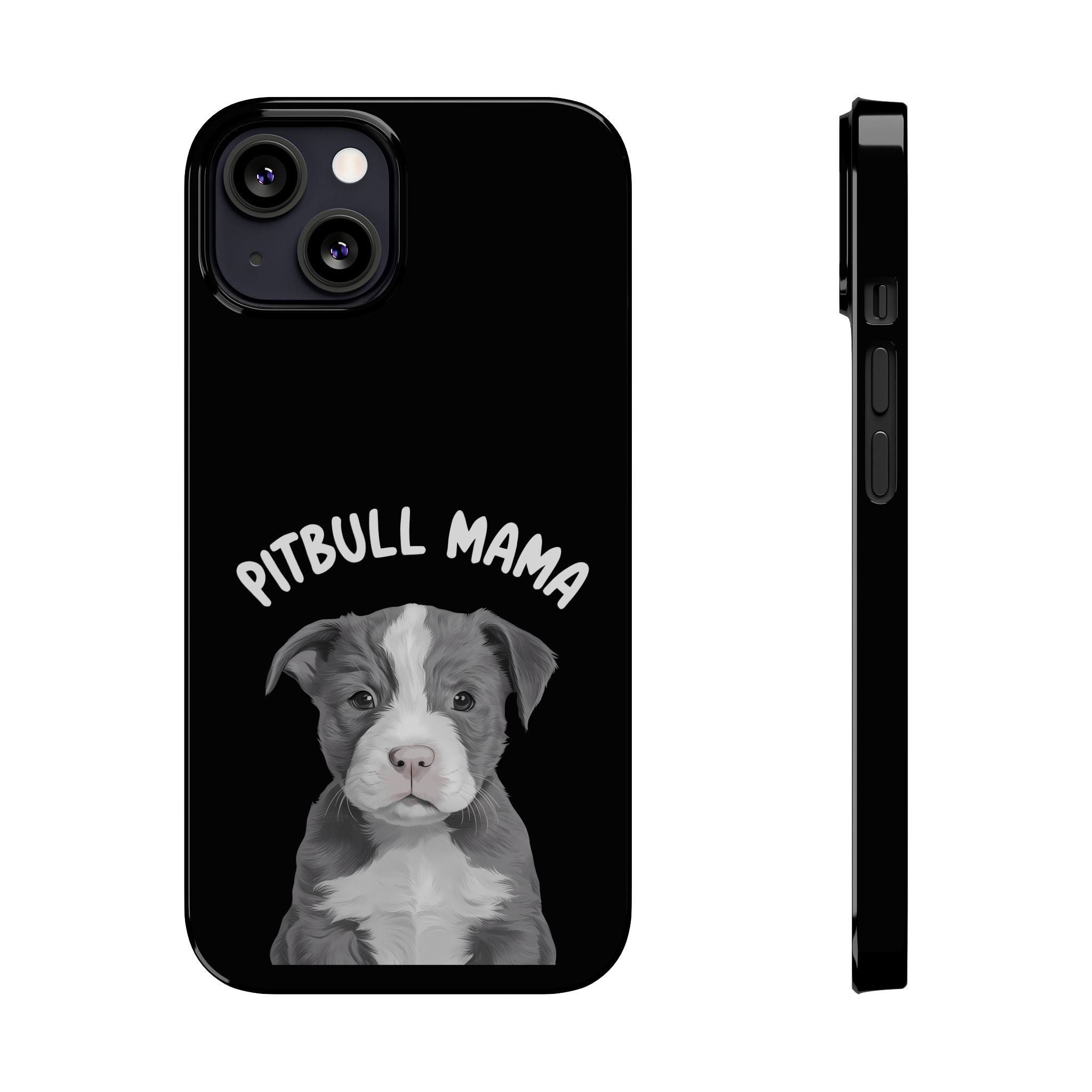 Premium Pitbull Mama iPhone Case | Pitbull Gifts Slim Phone Cases