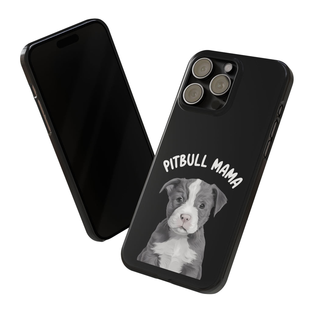 Premium Pitbull Mama iPhone Case | Pitbull Gifts Slim Phone Cases