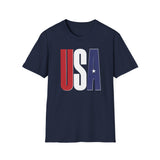 USA Flag Graphic T-Shirt — Red White & Blue Patriotic Tee USA Flag Graphic T-Shirt — Red White & Blue Patriotic Tee