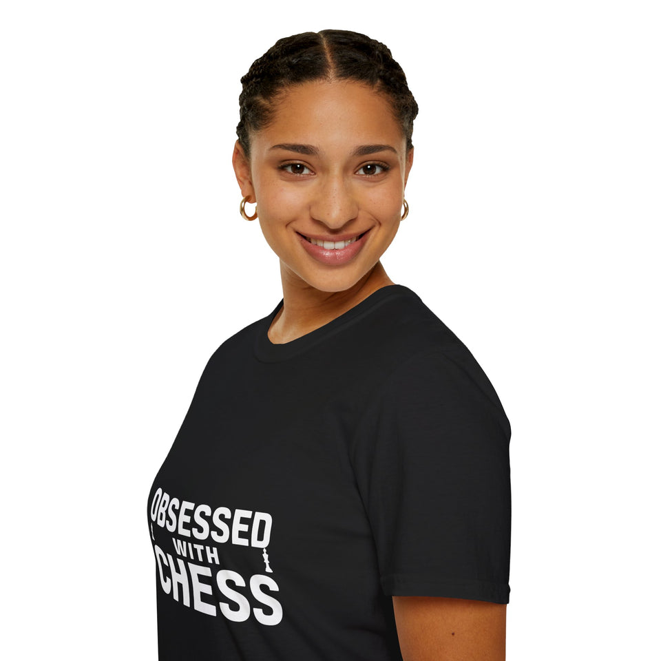 Obsessed With Chess Shirt | Awesome Chess Gifts | Chess Unisex T-Shirt