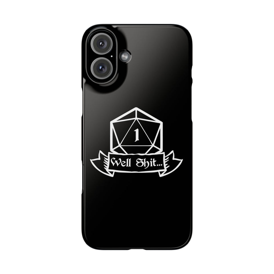 Premium Well Shit RPG iPhone Case | Fantasy Role Playing Game Gifts Slim Phone Cases