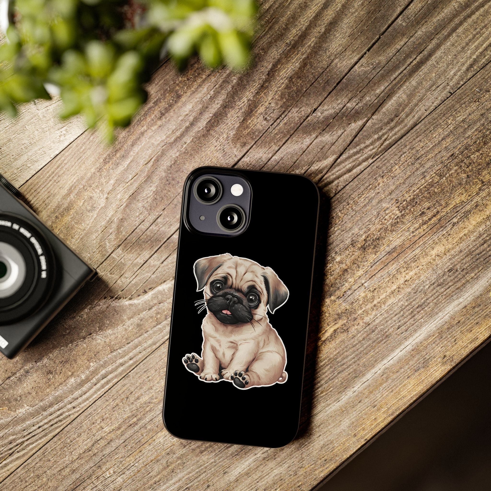 Premium Pug Puppy iPhone Case | Cute Pug Gifts Slim Phone Cases