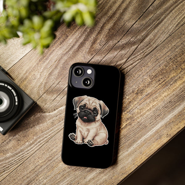 Premium Pug Puppy iPhone Case | Cute Pug Gifts Slim Phone Cases