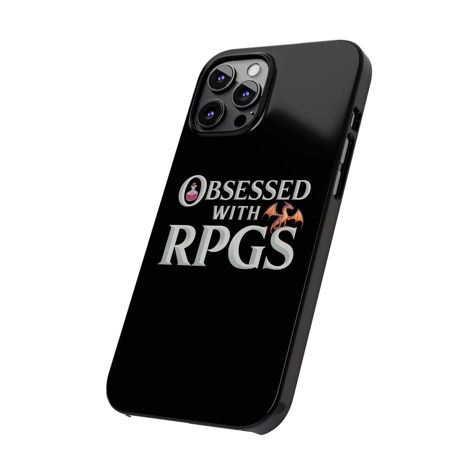 Premium Obsessed With RPGs iPhone Case | Fantasy Role Playing Game Slim Phone Cases