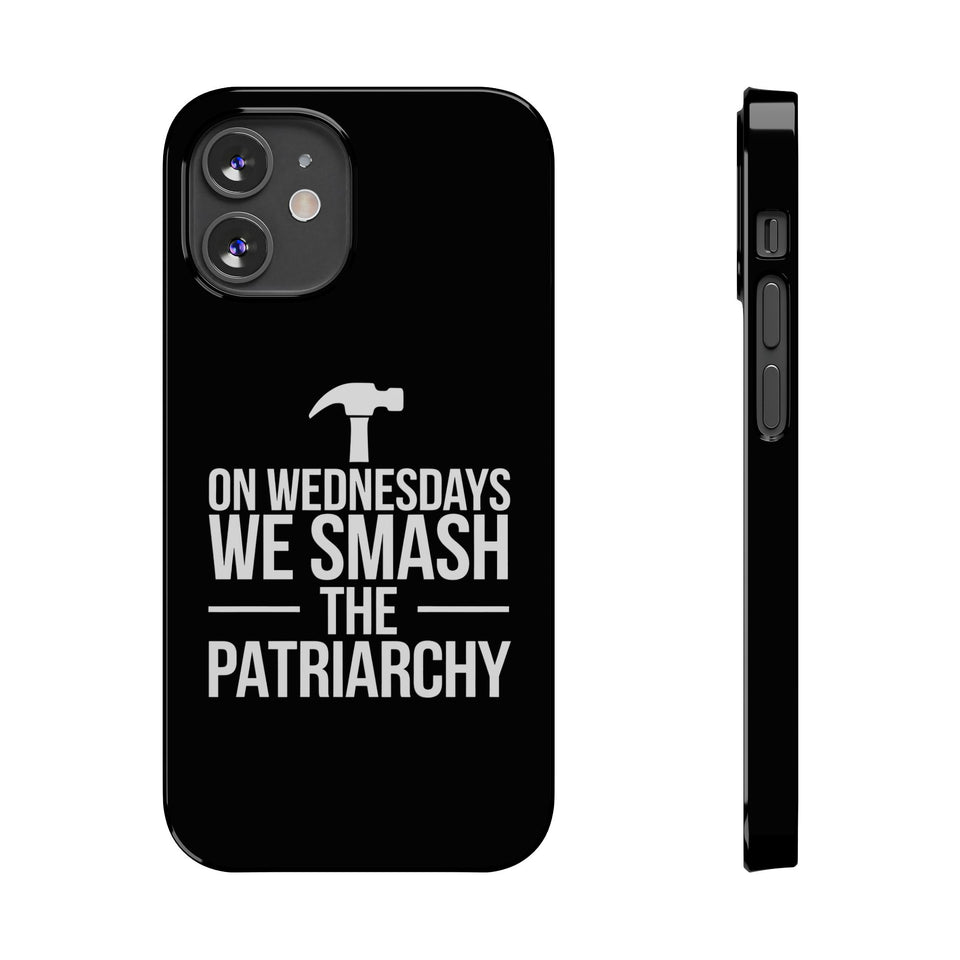 Premium On Wednesdays We Smash The Patriarchy iPhone Case | Feminist Gifts Slim Phone Cases
