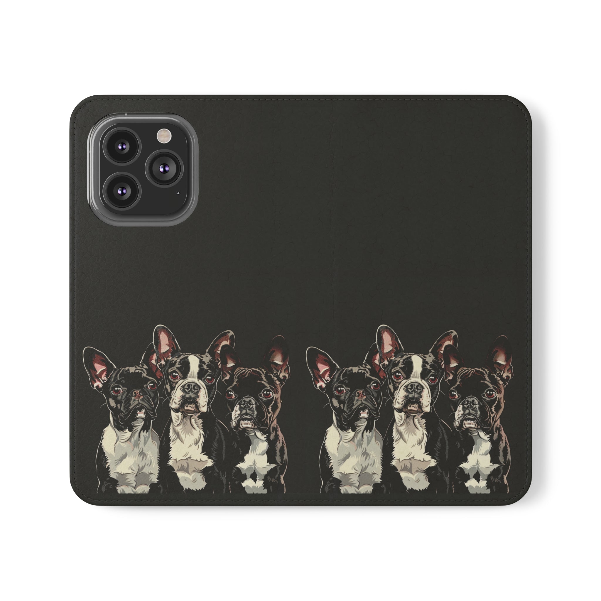 Boston Terrier Phone Case | Boston Terrier Wallet Phone Case | IPhone & Samsung Galaxy Boston Terrier Flip Cases