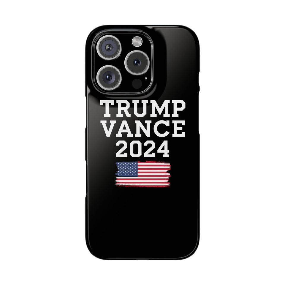 Premium Trump Vance 2024 iPhone Case | Donald Trump Gifts Slim Phone Cases