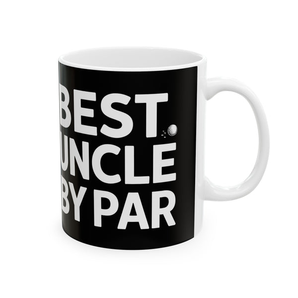 Best Uncle By Par Funny Golf Mug | Golf Gift | Uncle Merchandise | WUncle Birthday Gifts | Uncle Presents Golf Ceramic Mug 11oz 2