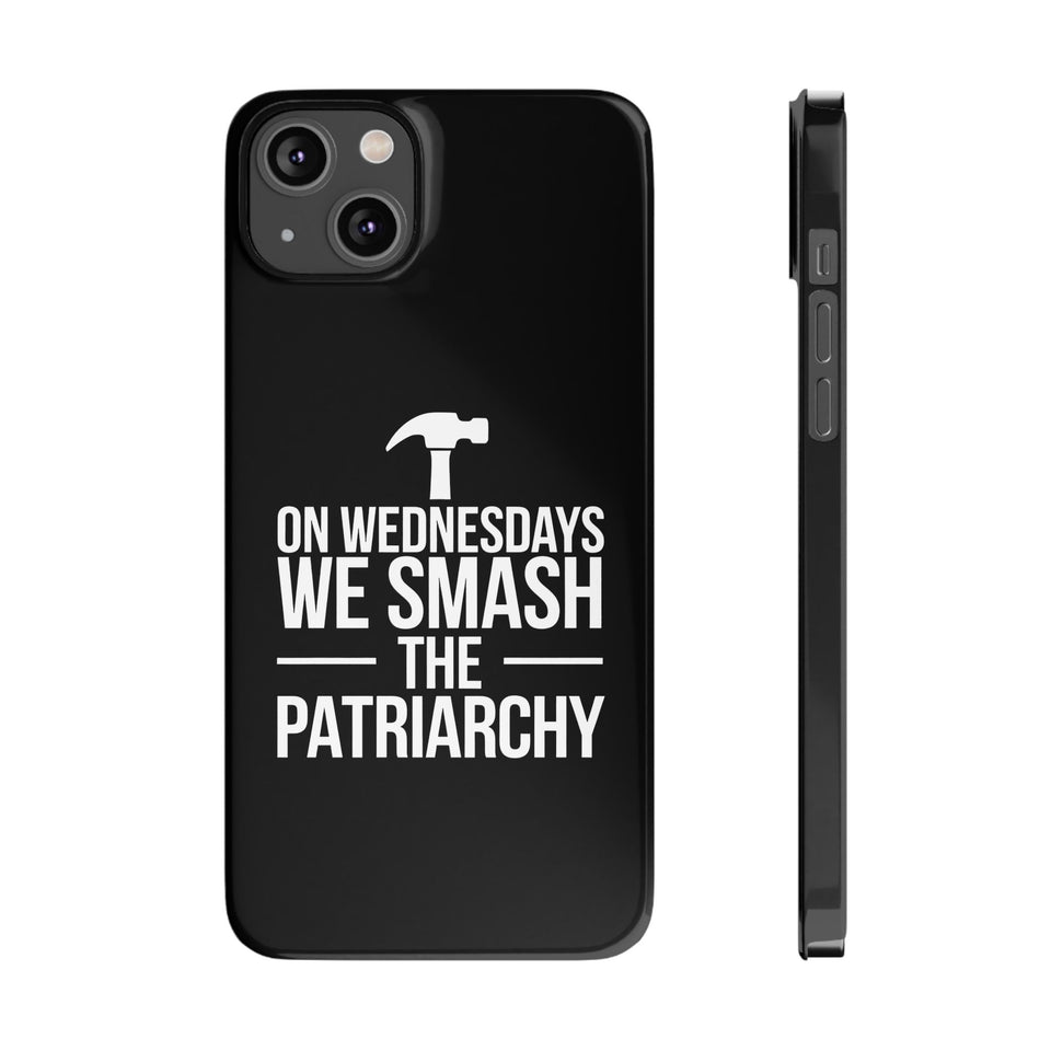Premium On Wednesdays We Smash The Patriarchy iPhone Case | Feminist Gifts Slim Phone Cases
