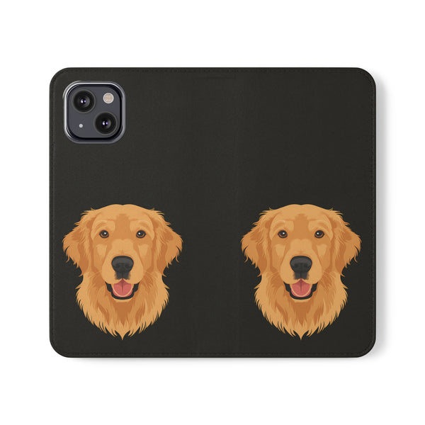 Golden Retriever iPhone & Samsung Galaxy Wallet Phone Case | Golden Retriever Flip Case