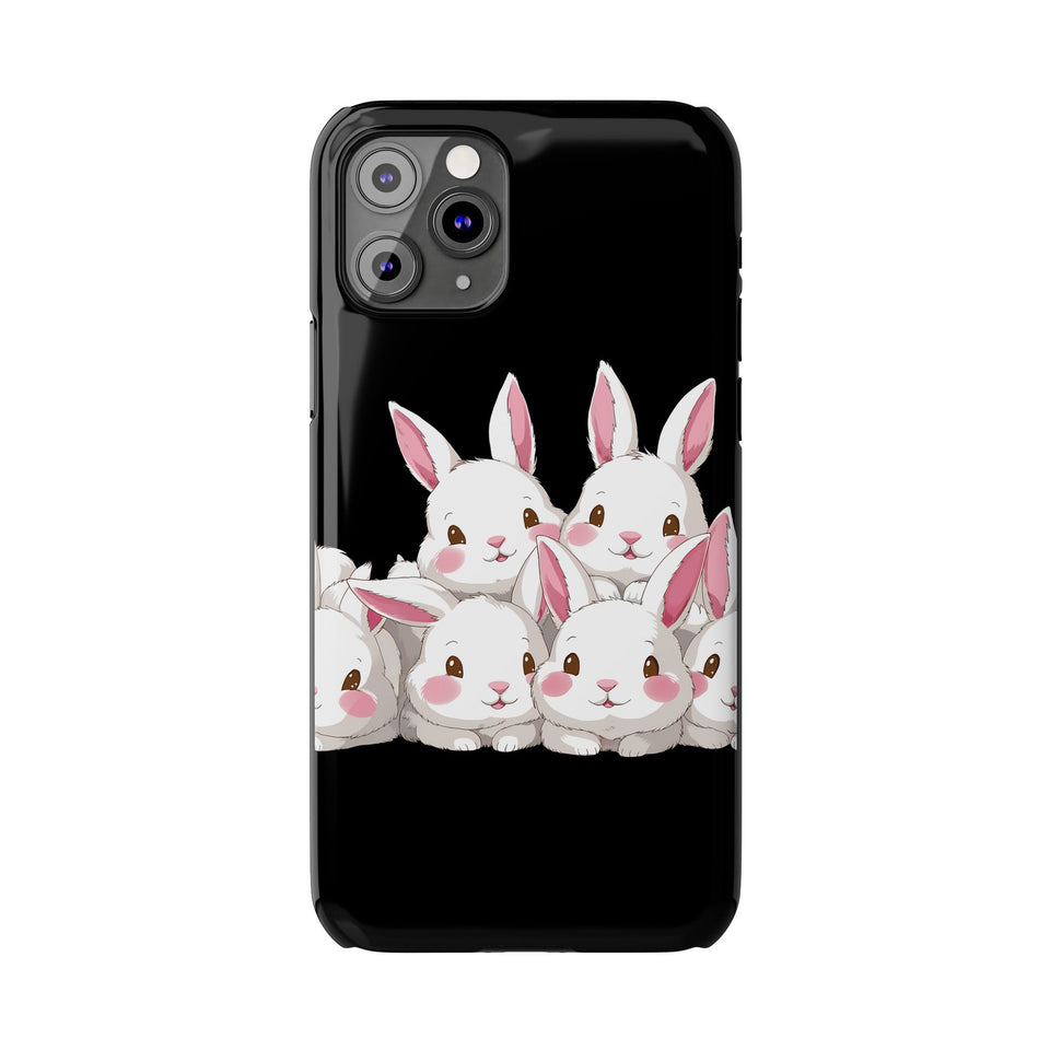 Premium Cute Rabbit iPhone Case | Rabbit Gifts Slim Phone Cases