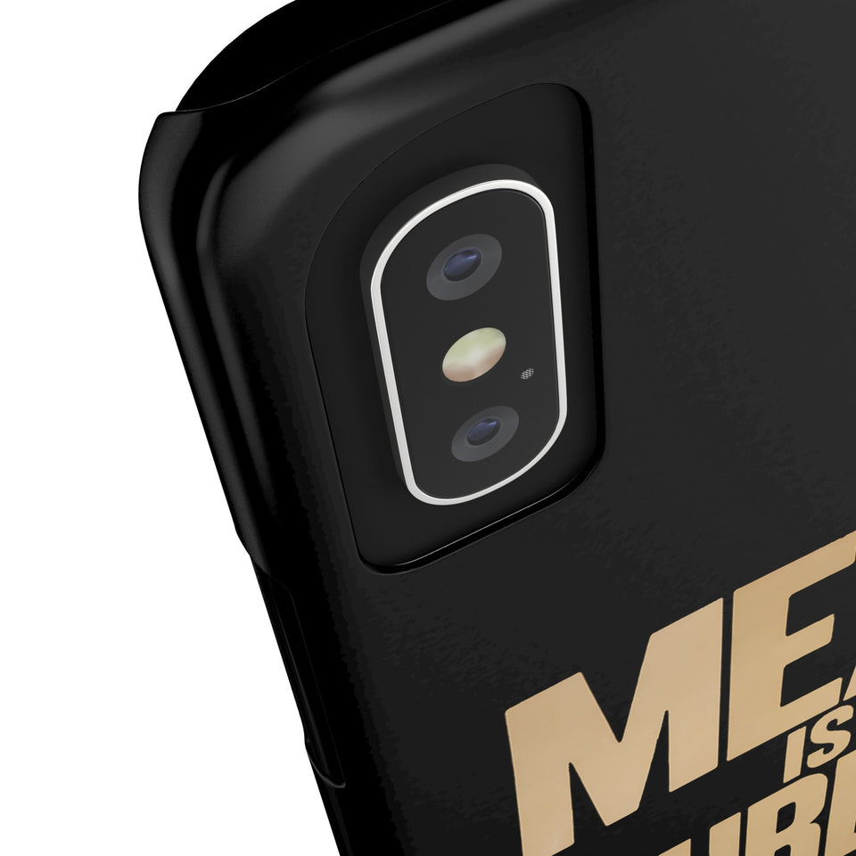 Premium Vegan Meat Is Murder iPhone Case | Vegan Gifts Slim Phone Cases