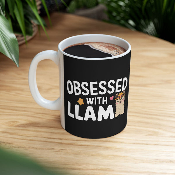 Obsessed With Llama - Llamas Mug | Llama Coffee Mug | Cute Llamas Coffee Mug 11oz