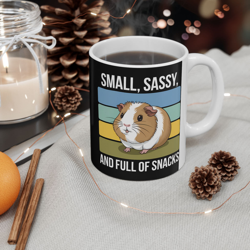 Guinea Pig Mug - Small, Sassy, and Full of Snacks Cute Guinea Pig Mug 2