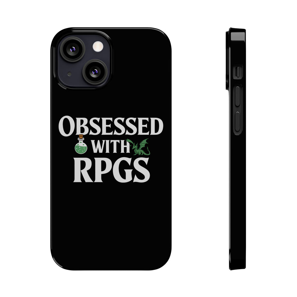 Premium Obsessed With RPGs iPhone Case | Role Playing Game Slim Phone Cases