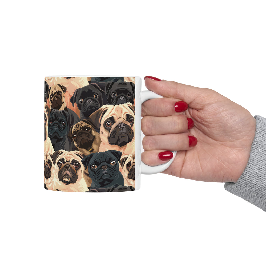 Pug Mug | Pug Coffee Mug | Cute Pug Dog Gifts | Funny Pug Presents | Pug Mug 11oz