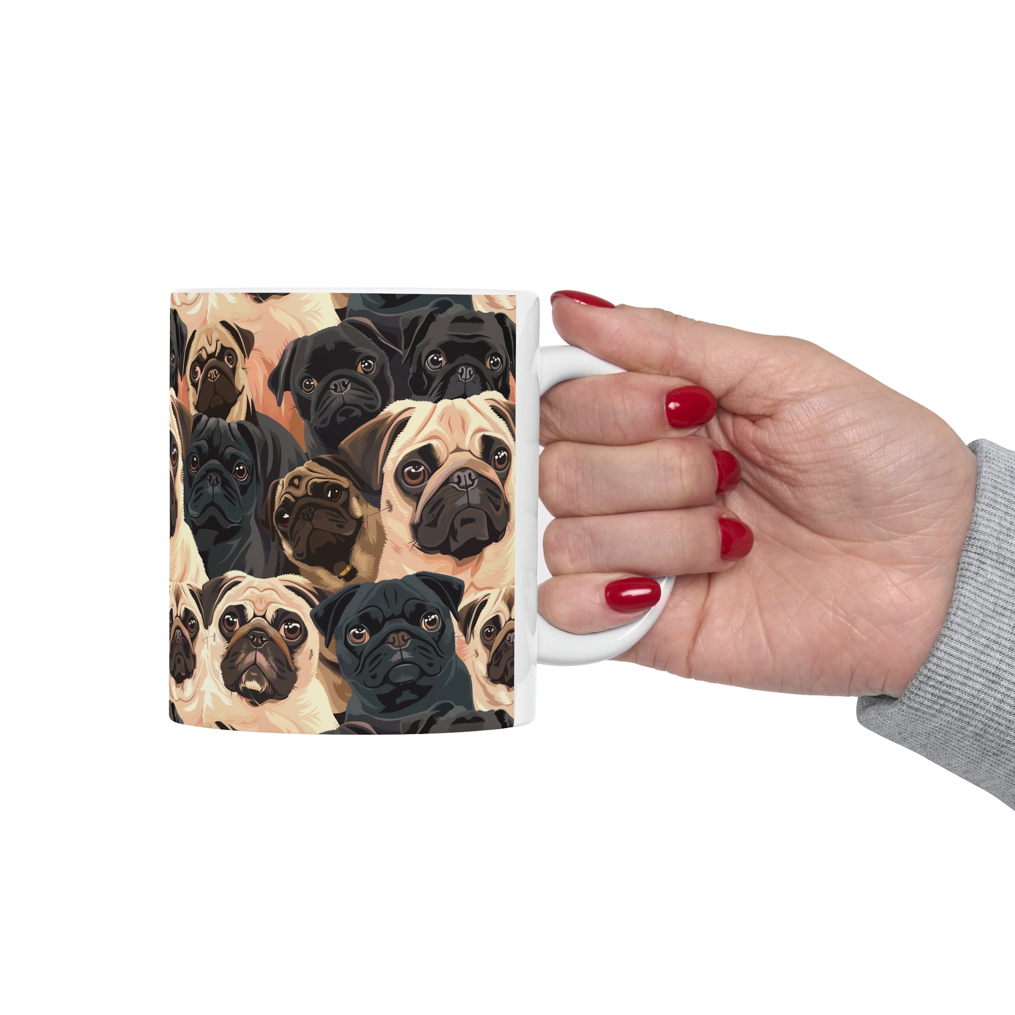 Pug Mug | Pug Coffee Mug | Cute Pug Dog Gifts | Funny Pug Presents | Pug Mug 11oz