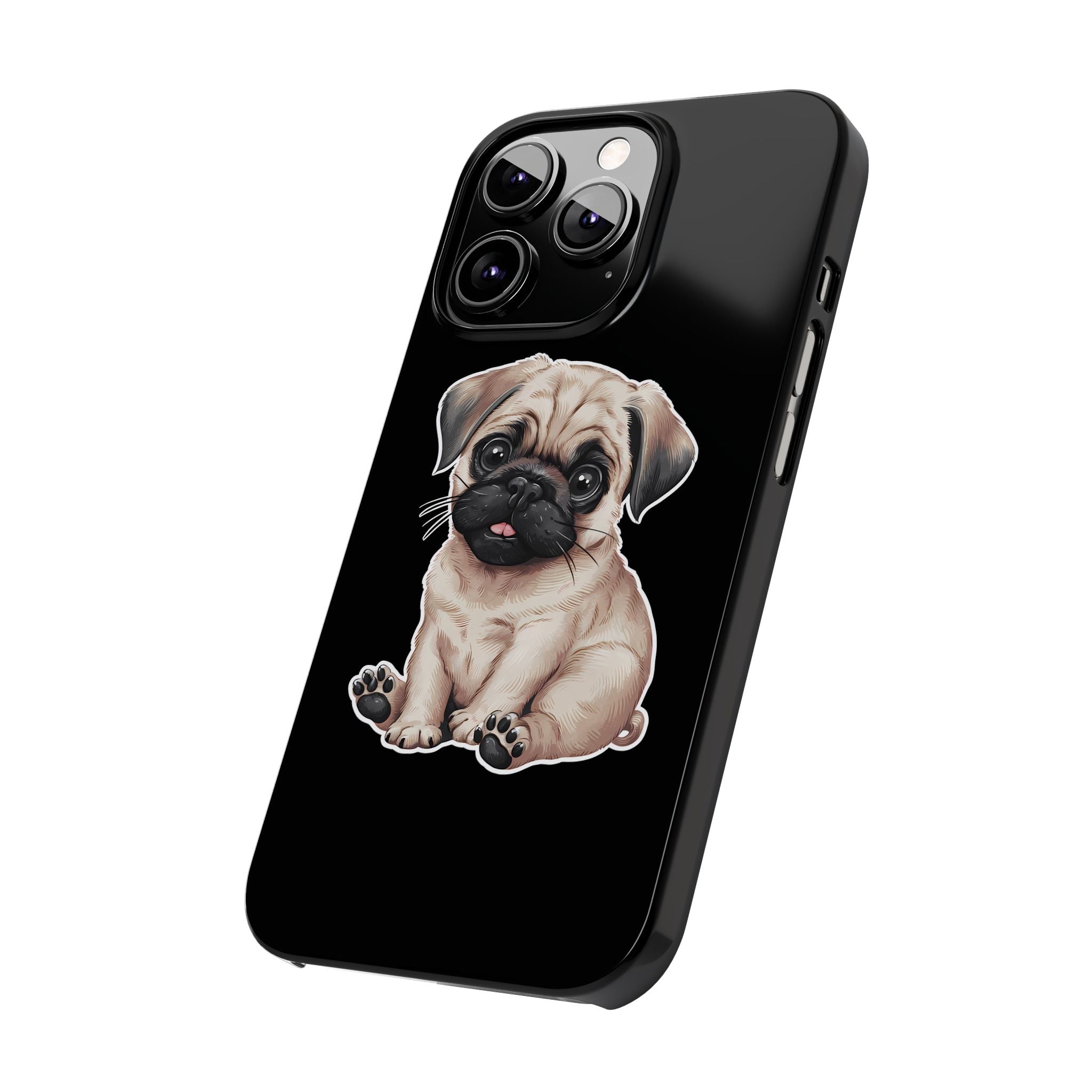 Premium Pug Puppy iPhone Case | Cute Pug Gifts Slim Phone Cases