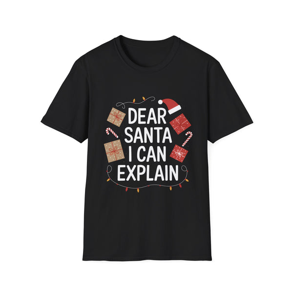 Dear Santa I Can Explain Ugly Christmas 3 Shirt | Xmas Christmas Presents Unisex T-Shirt