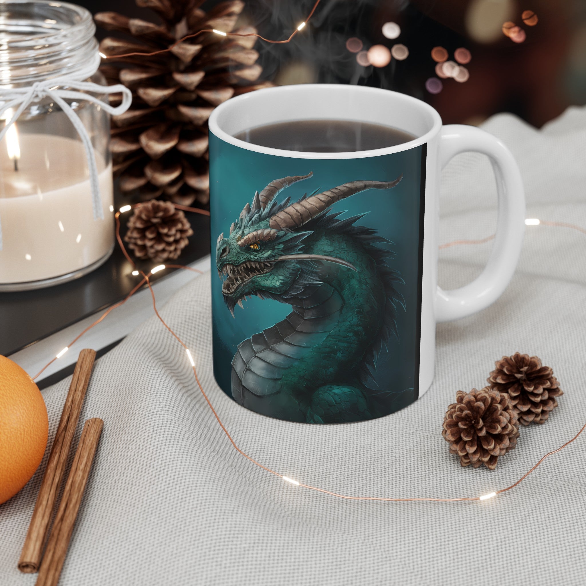 Fantasy Dragon RPG Mug | Role Playing Game Gift | Dragon Coffee Mug | RPG Fantasy Gift Ideas Mug 11oz 2