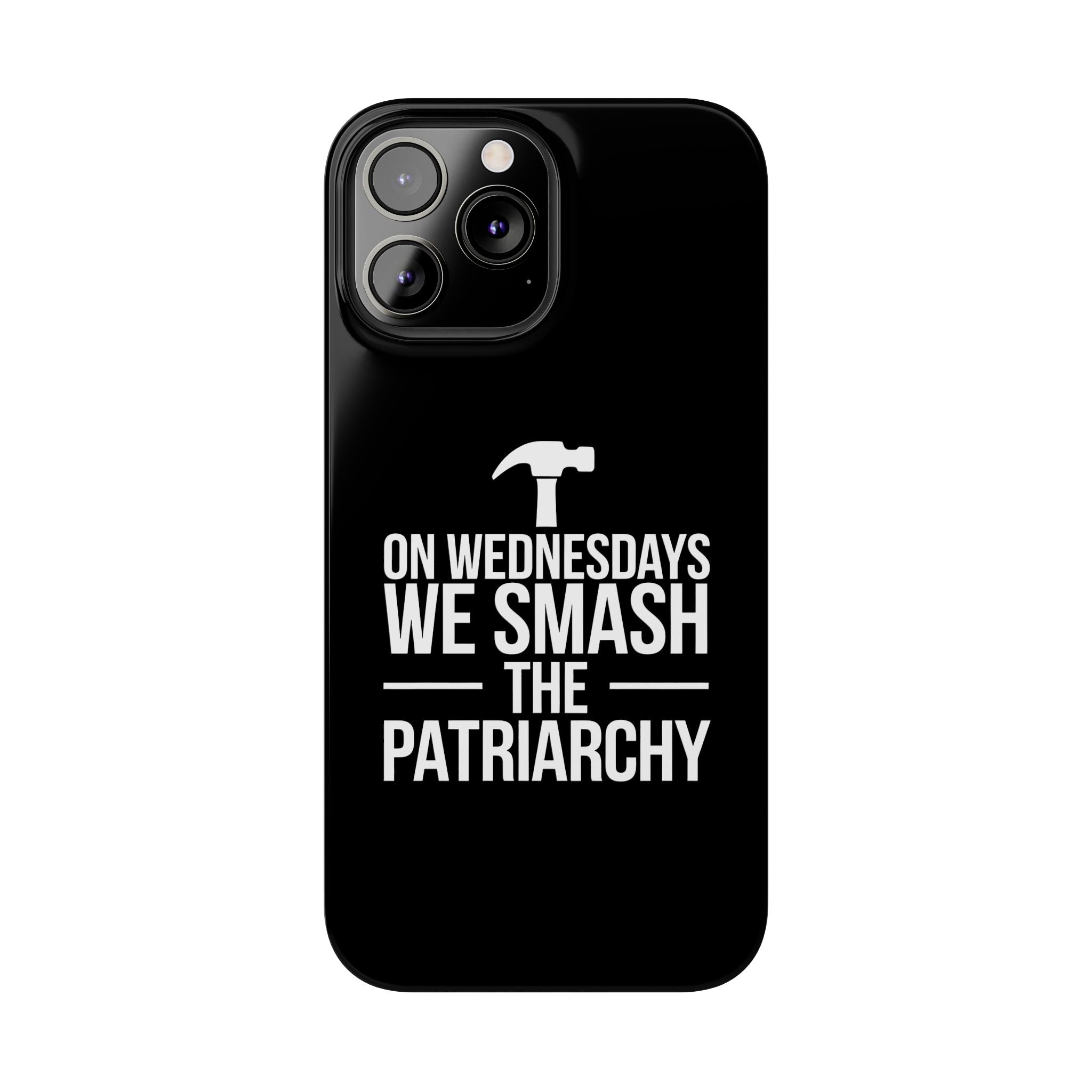 Premium On Wednesdays We Smash The Patriarchy iPhone Case | Feminist Gifts Slim Phone Cases