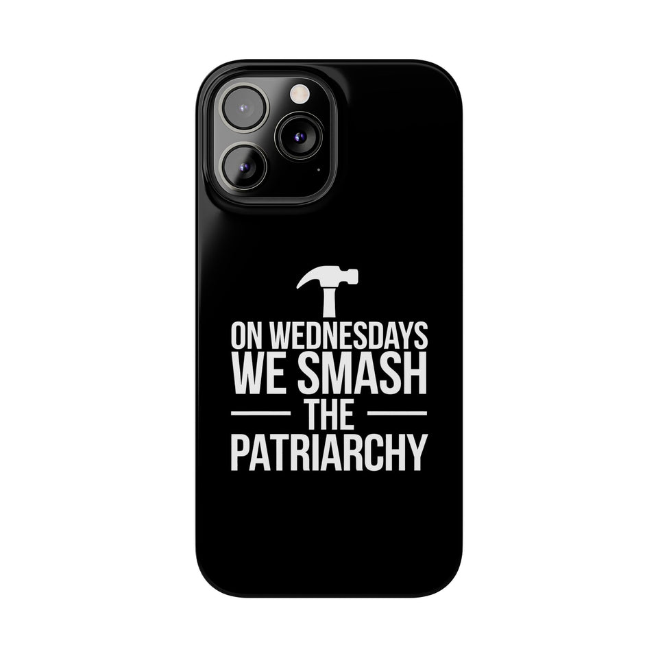 Premium On Wednesdays We Smash The Patriarchy iPhone Case | Feminist Gifts Slim Phone Cases