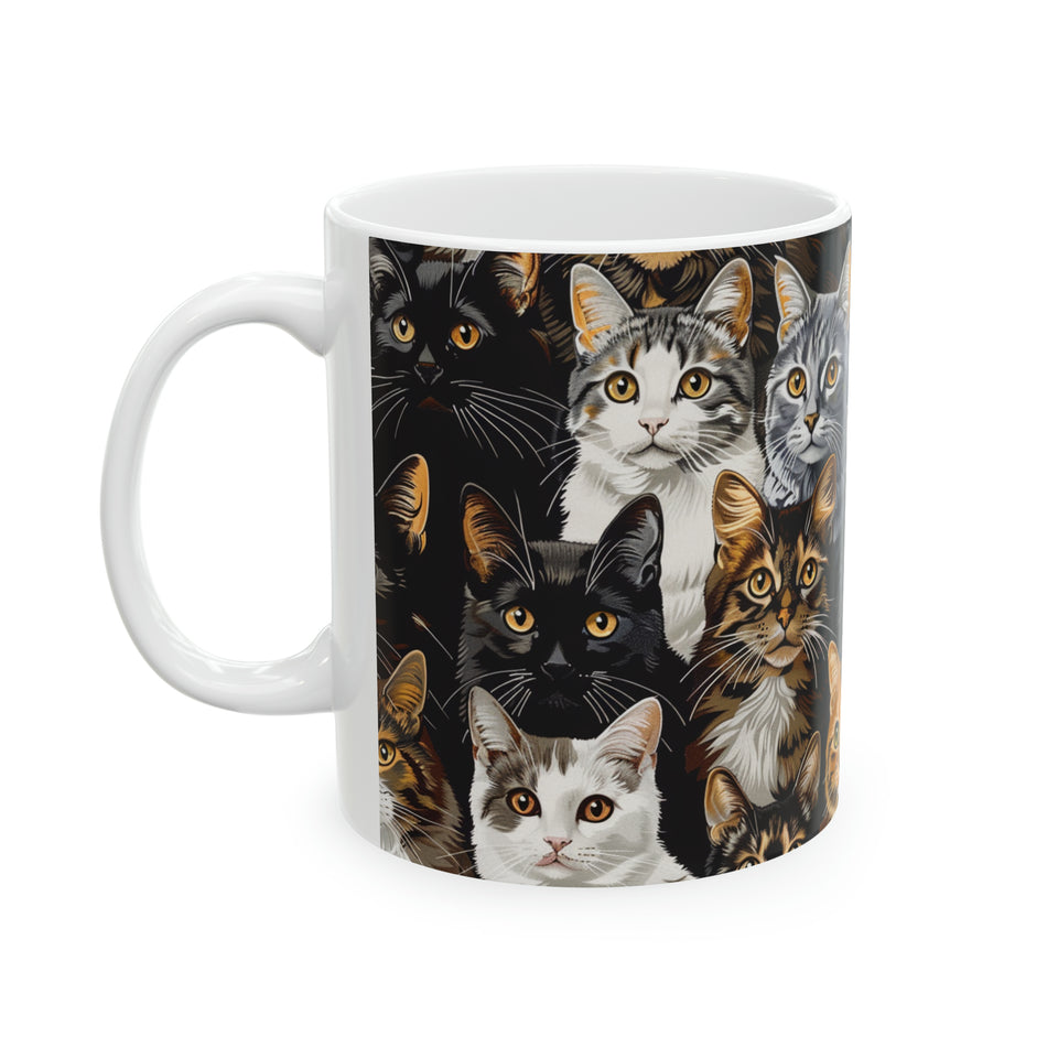 Cute Cats Mug | Cat Coffee Mug | Cute Cat Gift | Funny Cat Presents | Cat Mug 1 11oz