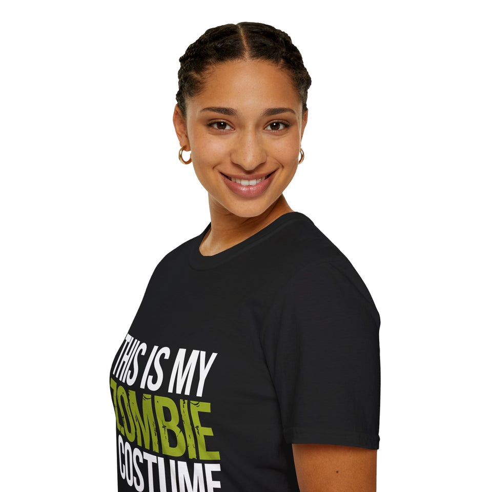 This Is My Zombie Costume T-Shirt | Spooky Zombie Halloween Costume Unisex T-Shirt