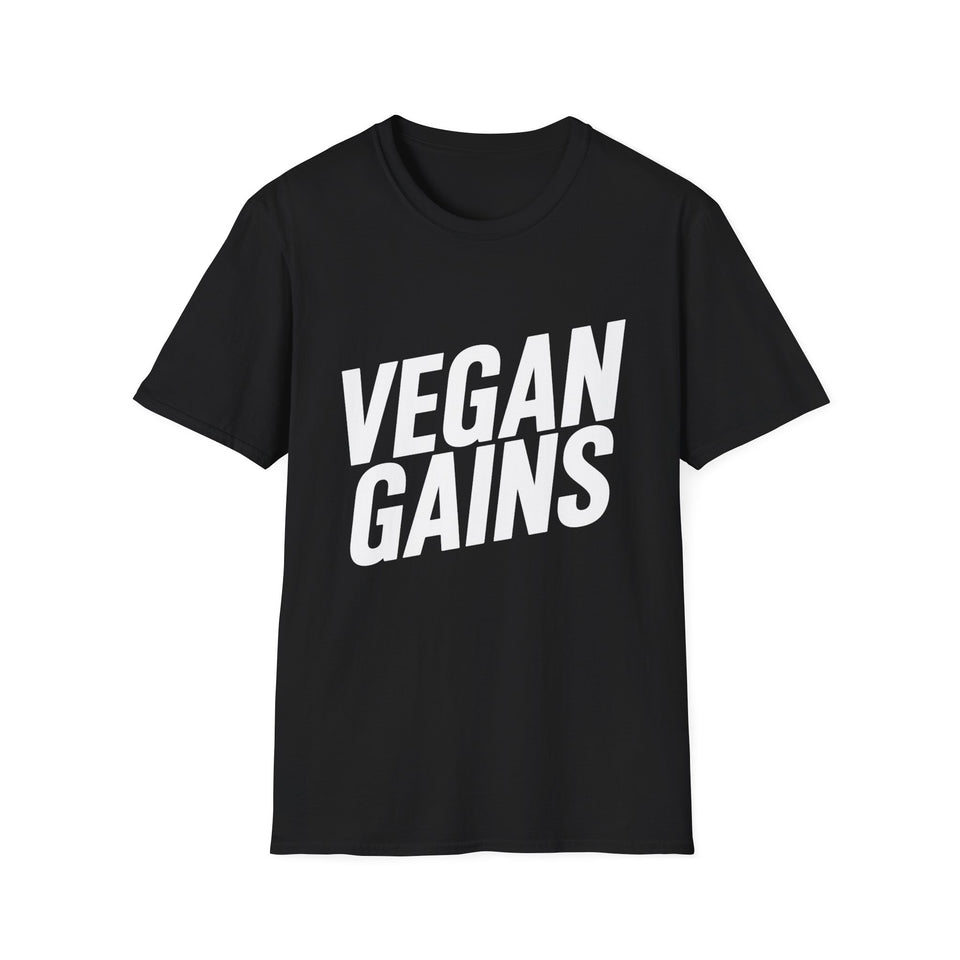 Vegan Gains T-Shirt — Plant-Powered Fitness Tee